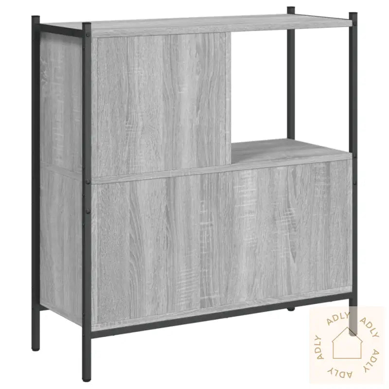 Bokhylle Grå Sonoma 72X28X77,5 Cm Konstruert Tre