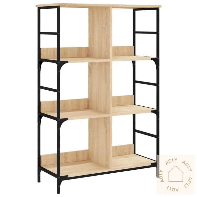 Bokhylle Sonoma Eik 78,5X33X117,5 Cm Konstruert Tre