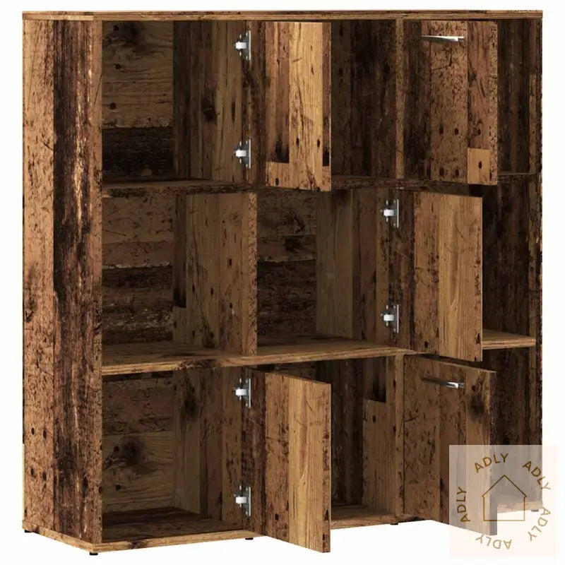 Bokhylle Gammelt Tre 90X28X90 Cm Konstruert Tre