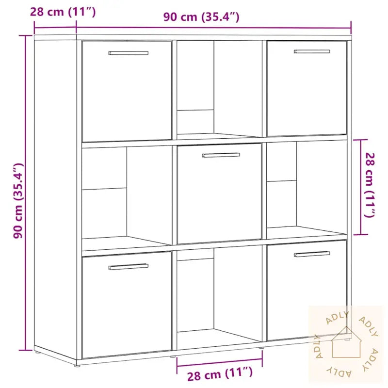 Bokhylle Gammelt Tre 90X28X90 Cm Konstruert Tre