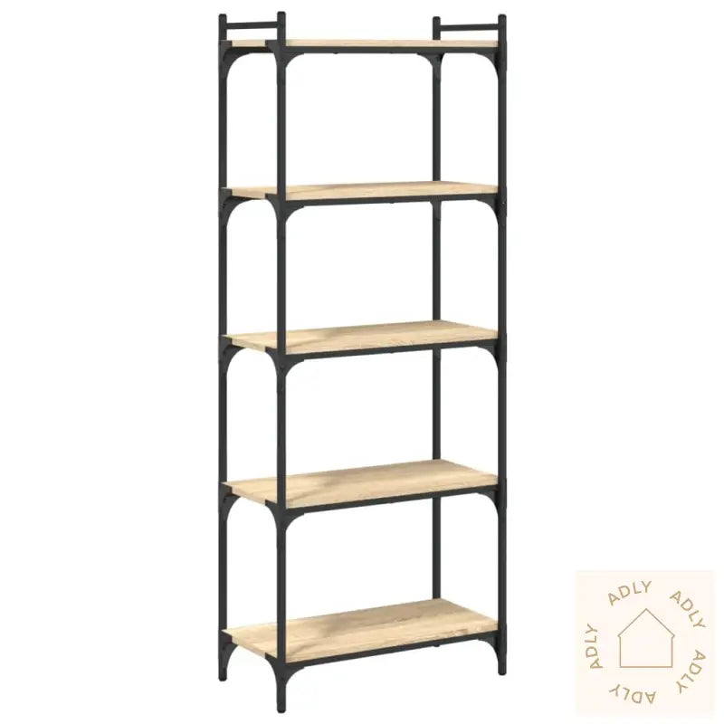 Bokhylle 5 Etasjer Sonoma Eik 60X30X154 Cm Konstruert Tre