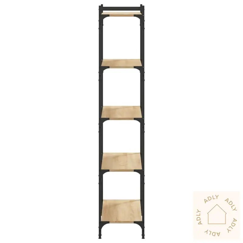 Bokhylle 5 Etasjer Sonoma Eik 80X30X154 Cm Konstruert Tre