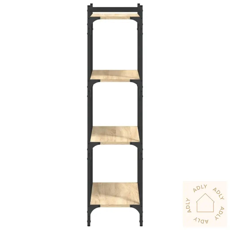 Bokhylle 4 Etasjer Sonoma Eik 60X30X120 Cm Konstruert Tre
