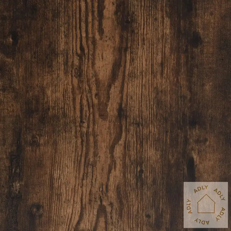 Bokhylle 5 Etasjer Røkt Eik 59X35X171 Cm Konstruert Tre