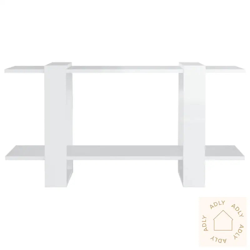 Bokhylle Høyglans Hvit 100X30X51 Cm Konstruert Tre