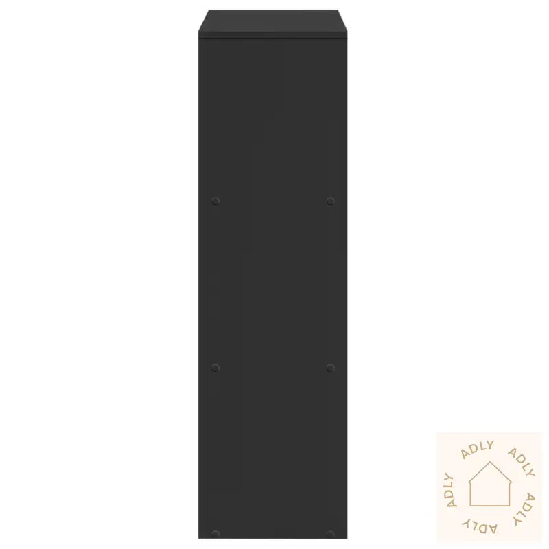 Romdeler Bokhylle 3 Etasjer Svart 99X29X99 Cm Konstruert Tre