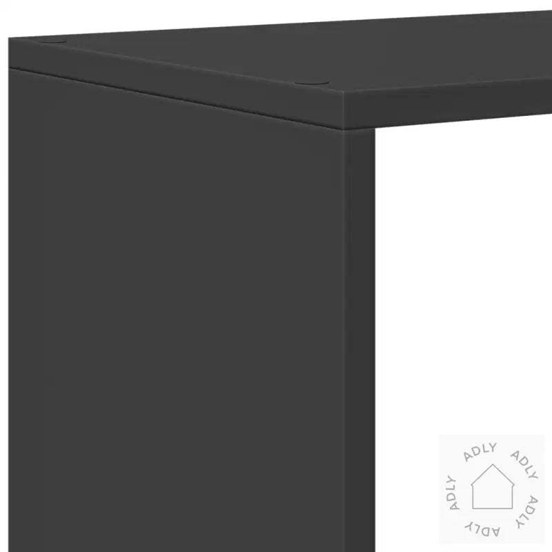 Romdeler Bokhylle 3 Etasjer Svart 99X29X99 Cm Konstruert Tre