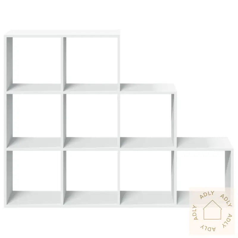 Bokhylle 3 Etasjer Hvit 137,5X29X103,5 Cm Konstruert Tre