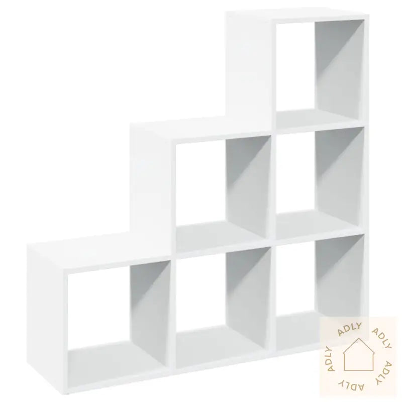 Romdeler Bokhylle 3 Etasjer Hvit 99X29X99 Cm Konstruert Tre