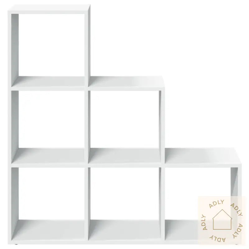 Romdeler Bokhylle 3 Etasjer Hvit 99X29X99 Cm Konstruert Tre
