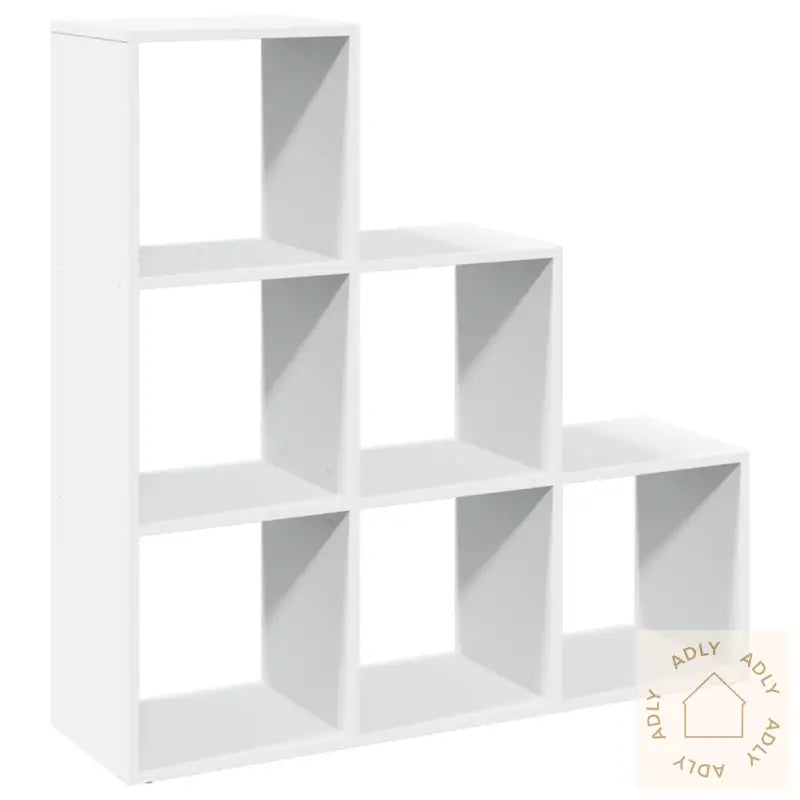 Romdeler Bokhylle 3 Etasjer Hvit 99X29X99 Cm Konstruert Tre
