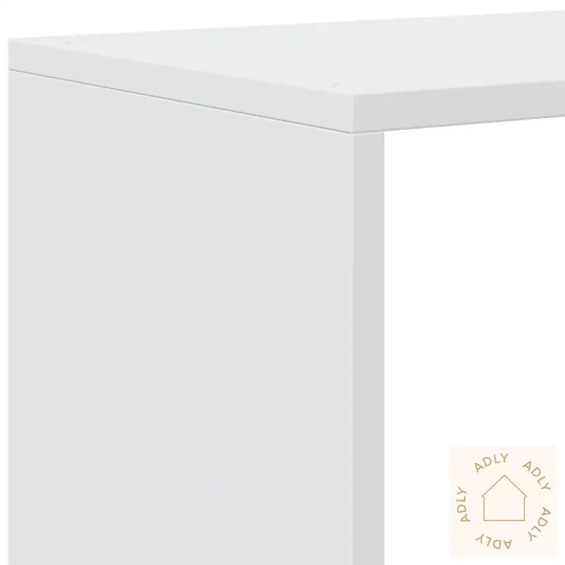 Romdeler Bokhylle 3 Etasjer Hvit 99X29X99 Cm Konstruert Tre