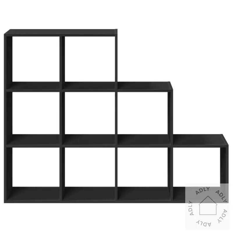 Bokhylle 3 Etasjer Svart 137,5X29X103,5 Cm Konstruert Tre