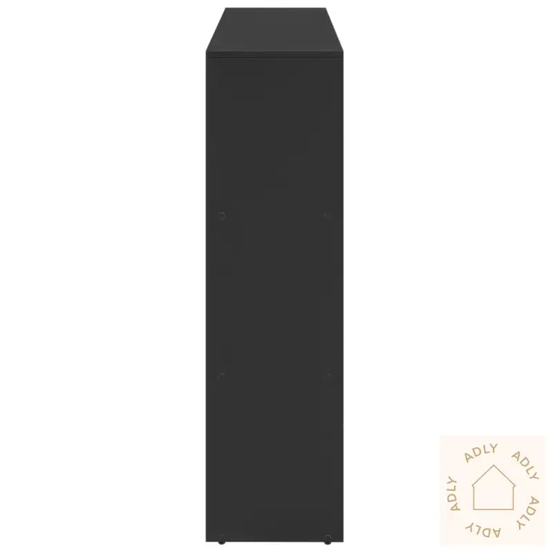 Bokhylle 3 Etasjer Svart 137,5X29X103,5 Cm Konstruert Tre