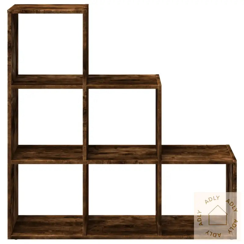 Romdeler Bokhylle 3 Etasjer Svart 99X29X99 Cm Konstruert Tre