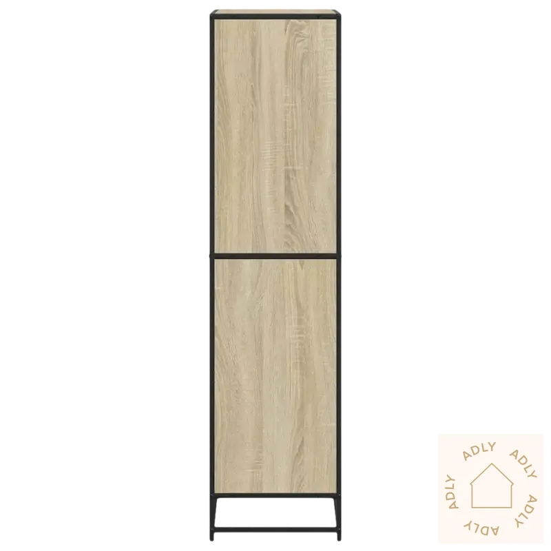 Bokhylle i Sonoma eik med slitesterkt materiale og maksimal lastekapasitet