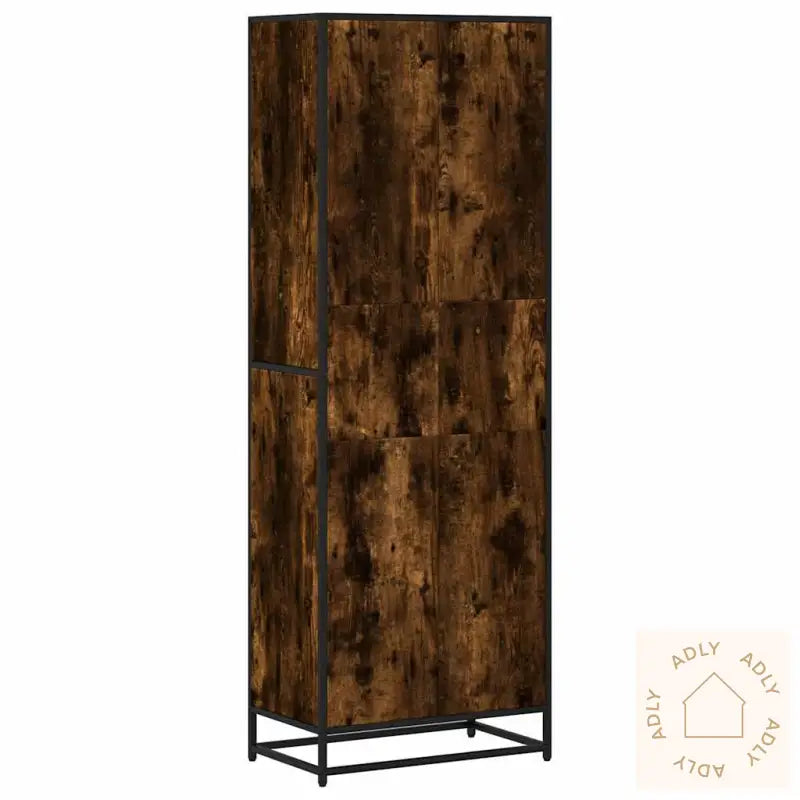 Bokhylle Røkt Eik 60X35X170,5 Cm Konstruert Tre