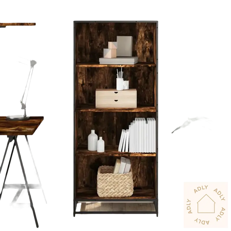 Bokhylle med moderne design og maksimal lastekapasitet som passer til dine møbler