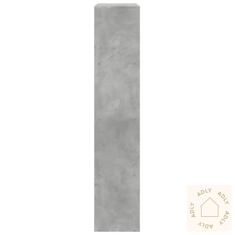 Bokhylle 4 Etasjer Betonggrå 143,5X29X143,5 Cm Konstruert Tre