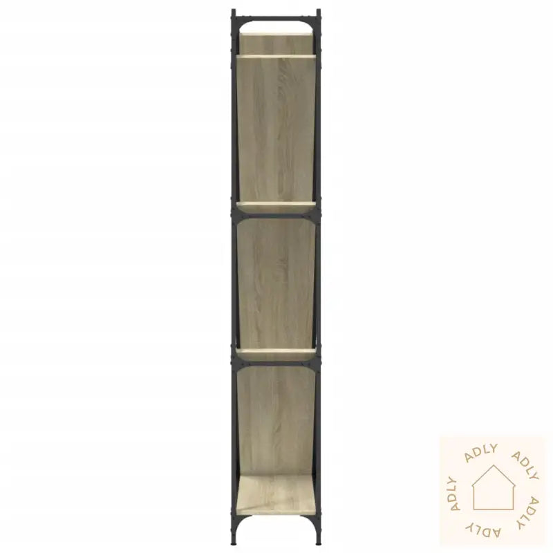 Bokhylle Sonoma Eik 79X30X180 Cm Konstruert Tre Og Metall
