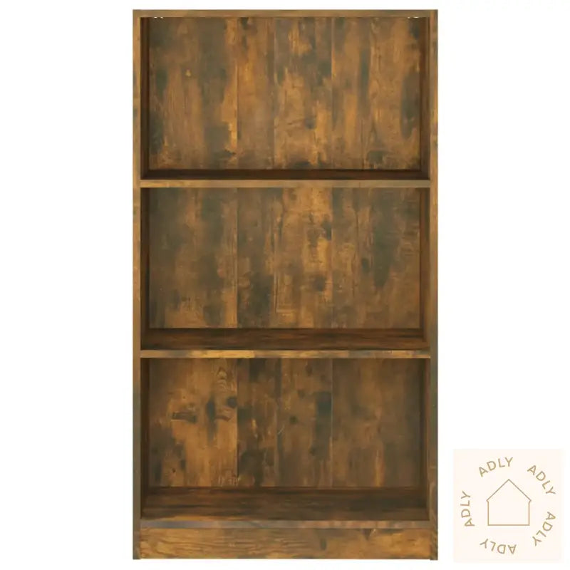Bokhylle Røkt Eik 60X24X109 Cm Konstruert Tre