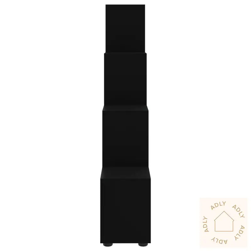 Bokhylle Svart 142 Cm Konstruert Tre
