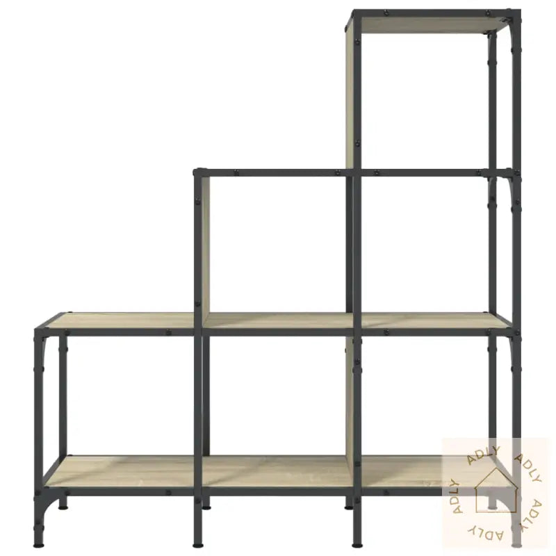 Bokhylle Sonoma Eik 92X30X102 Cm Konstruert Tre