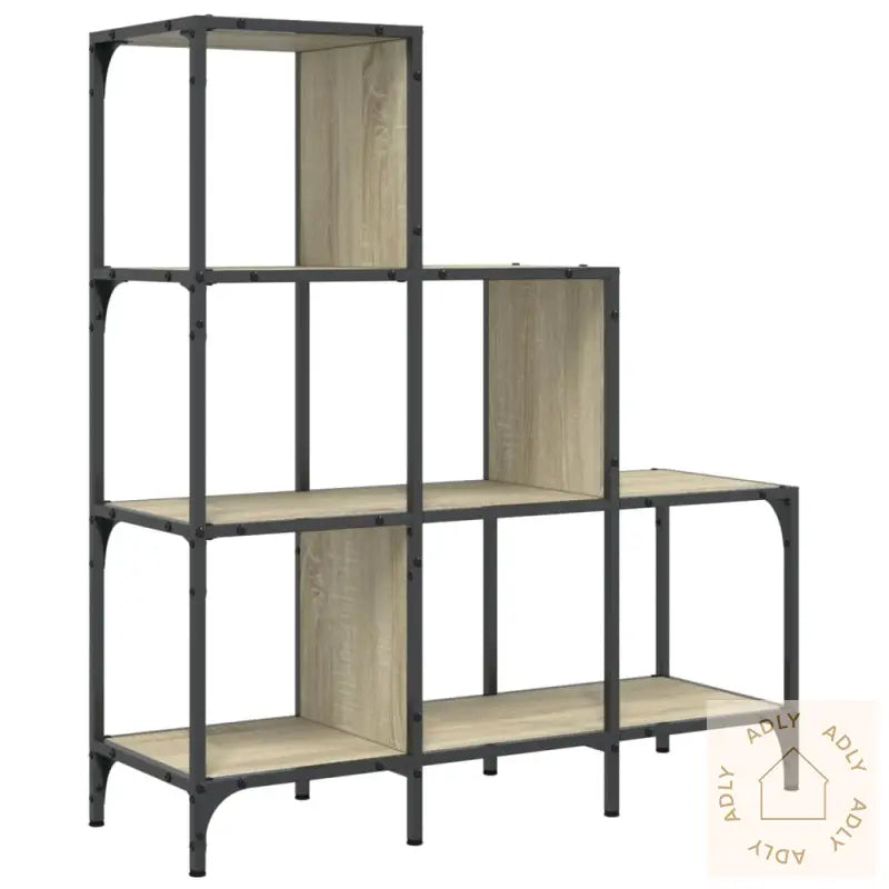 Bokhylle Sonoma Eik 92X30X102 Cm Konstruert Tre