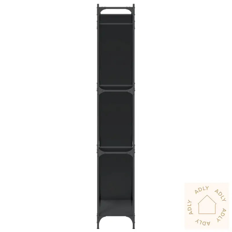 Bokhylle Svart 79X30X180 Cm Konstruert Tre