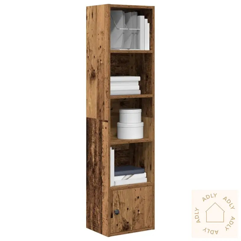 Bokhylle Gammelt Tre 31X24X127 Cm Konstruert Tre