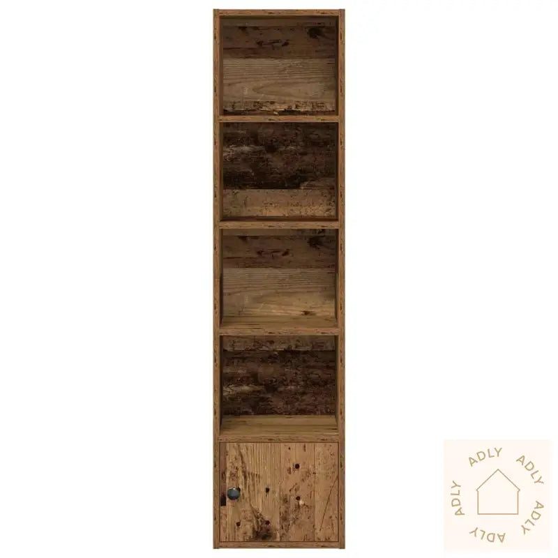 Bokhylle Gammelt Tre 31X24X127 Cm Konstruert Tre
