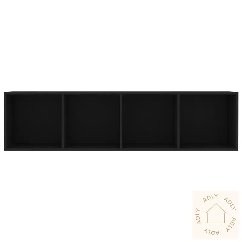 Bokhylle/Tv-Benk Svart 143X30X36 Cm