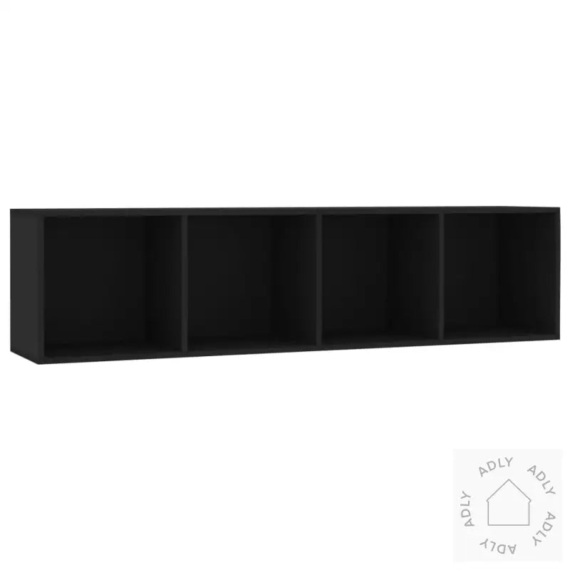 Bokhylle/Tv-Benk Svart 143X30X36 Cm