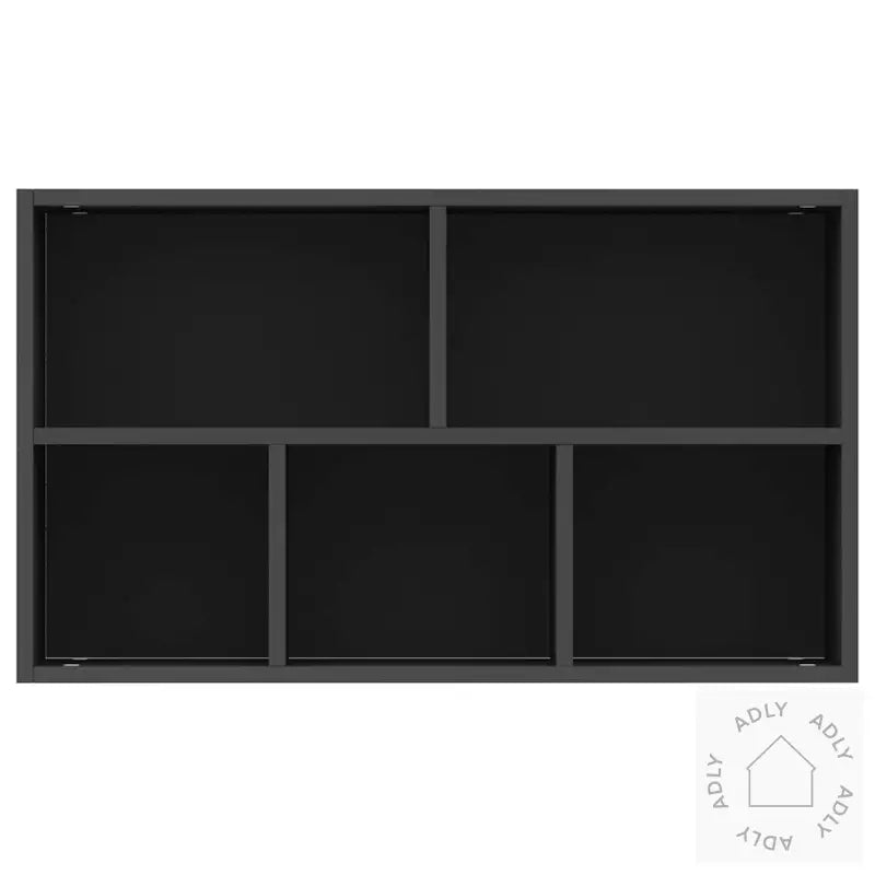 Bokhylle/Skjenk Svart 50X25X80 Cm Konstruert Tre