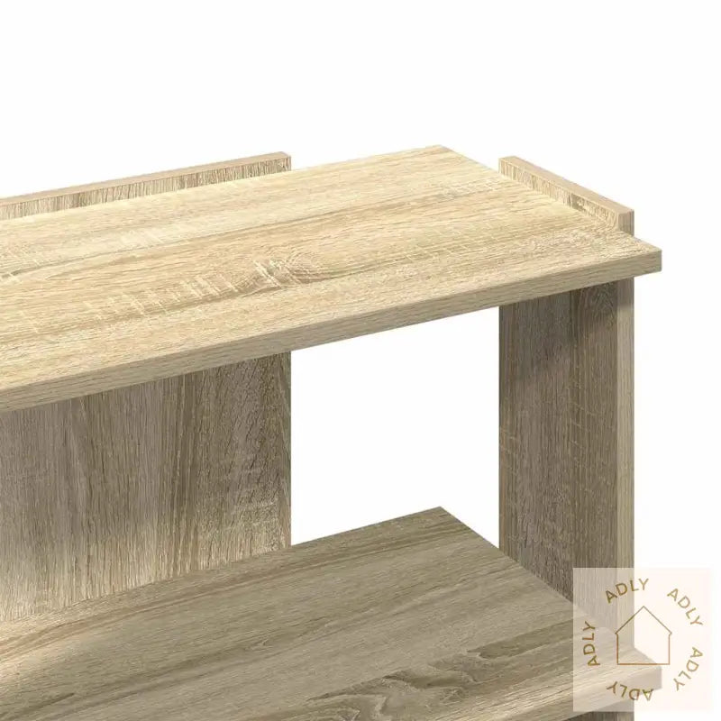 Bokhylle 3 Etasjer Sonoma Eik 60X30X60 Cm Konstruert Tre