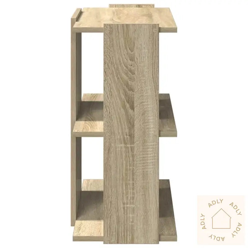 Bokhylle 3 Etasjer Sonoma Eik 60X30X60 Cm Konstruert Tre