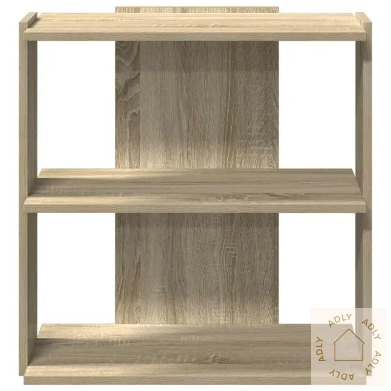 Bokhylle 3 Etasjer Sonoma Eik 60X30X60 Cm Konstruert Tre