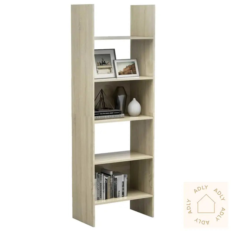 Bokhylle Sonoma Eik 60X35X180 Cm Konstruert Tre