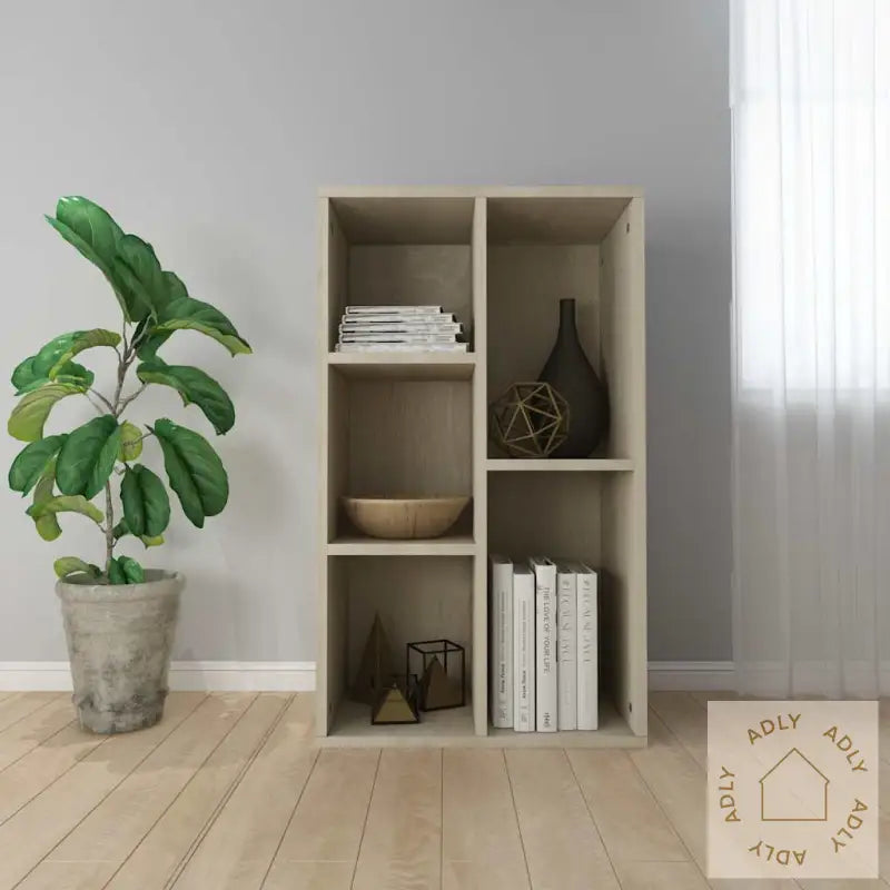 Bokhylle/Skjenk Sonoma Eik 50X25X80 Cm Konstruert Tre