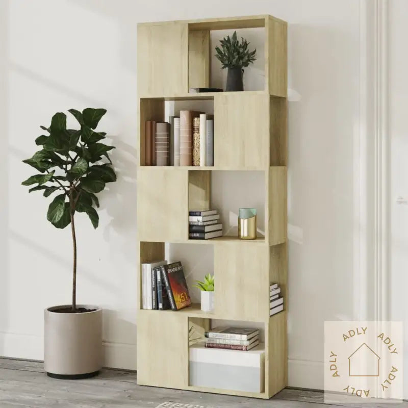 Bokhylle/Romdeler Sonoma Eik 60X24X155 Cm