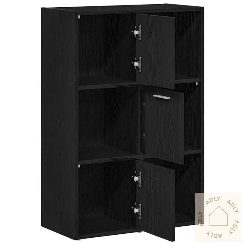 Bokhylle/Romdeler Svart Eik 60,5X30X90 Cm Konstruert Tre