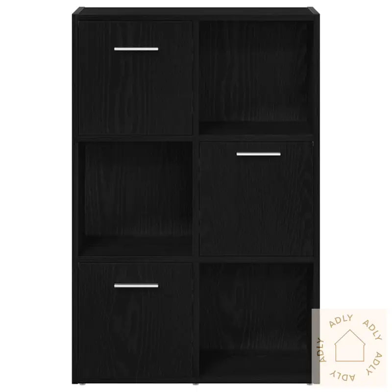 Bokhylle/Romdeler Svart Eik 60,5X30X90 Cm Konstruert Tre