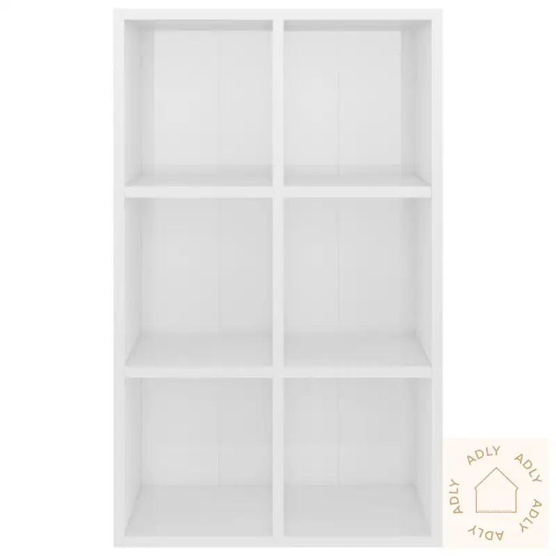 Bokhylle/Skjenk Høyglans Hvit 66X30X98 Cm Sponplate