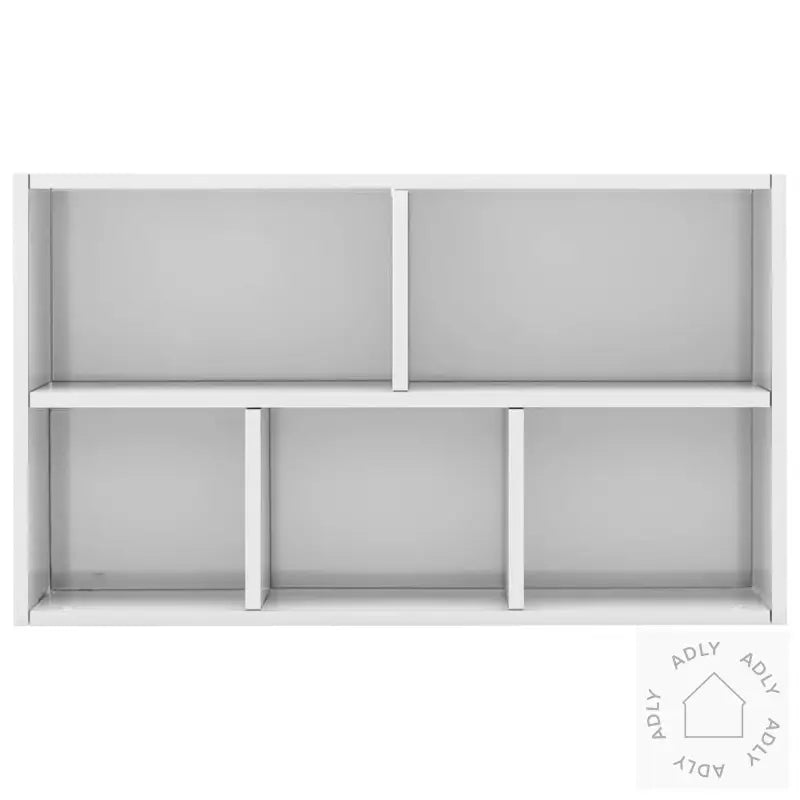 Bokhylle/Skjenk Høyglans Hvit 50X25X80 Cm Konstruert Tre