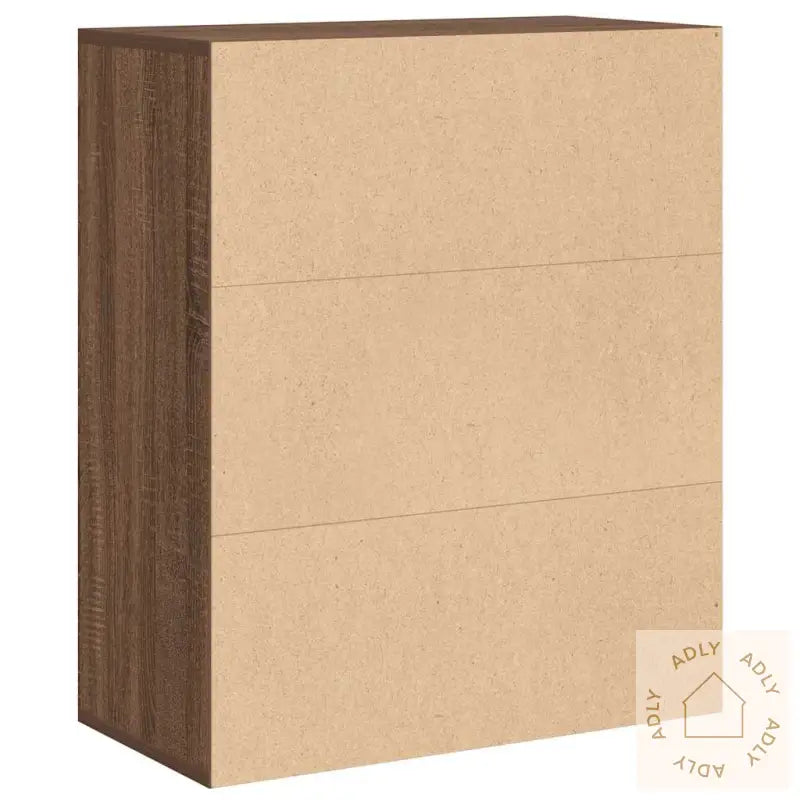 Bokhylle Brun Eik 60X30X71,5 Cm Konstruert Tre