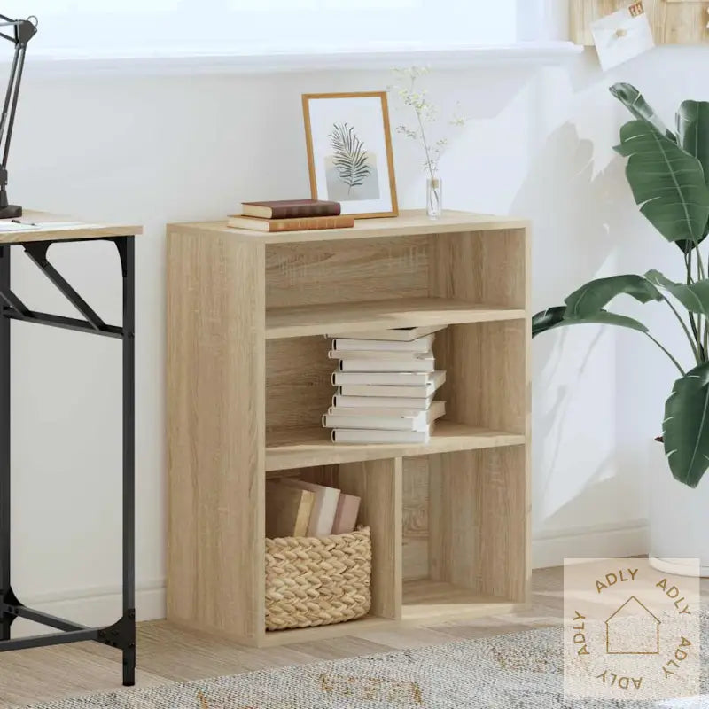 Bokhylle Sonoma Eik 60X30X71,5 Cm Konstruert Tre
