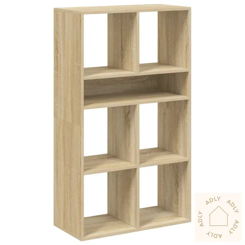 Bokhylle Sonoma Eik 66X31X112 Cm Konstruert Tre