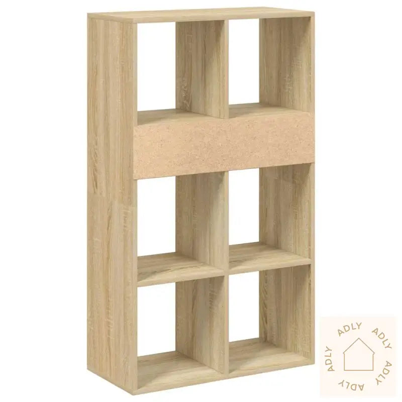 Bokhylle Sonoma Eik 66X31X112 Cm Konstruert Tre