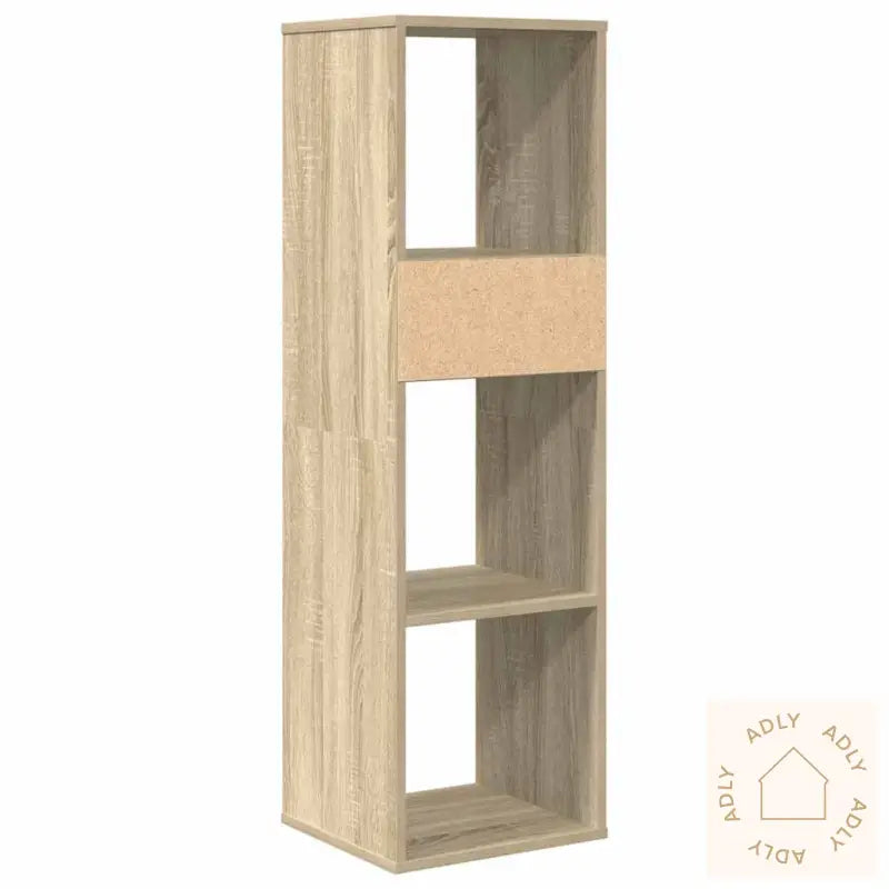 Bokhylle Sonoma Eik 34X31X112 Cm Konstruert Tre
