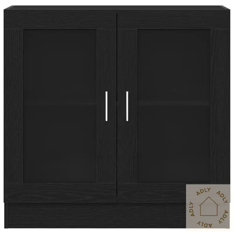 Bokskap I Svart Eik 82,5X30,5X80 Cm Laget Av Konstruert Tre